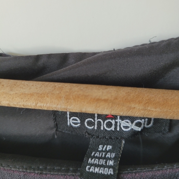 Vintage Le Chateau Elegant Silk Blend Black and Red Cocktail Dress Small - Picture 12 of 13